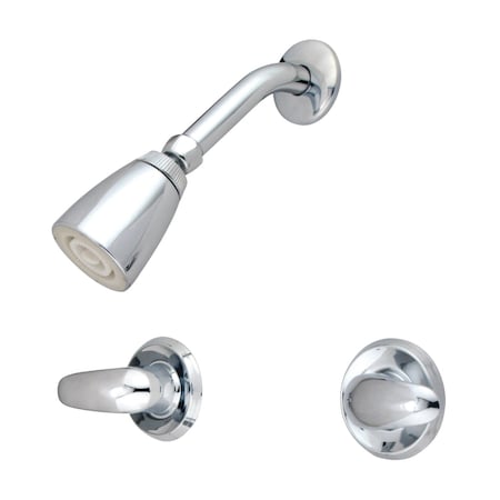 Kingston Brass Shower Faucet, Polished Chrome, Wall Mount KB241LLSO